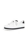 Alice And Olivia Alicia + Olivia Elisha Low Top Sneaker In White