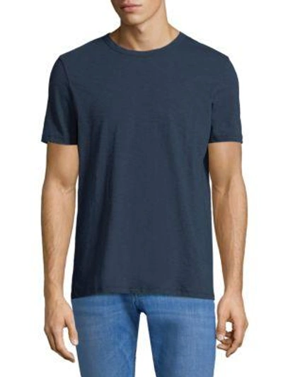 Theory Short-sleeve Cotton Tee In Finch