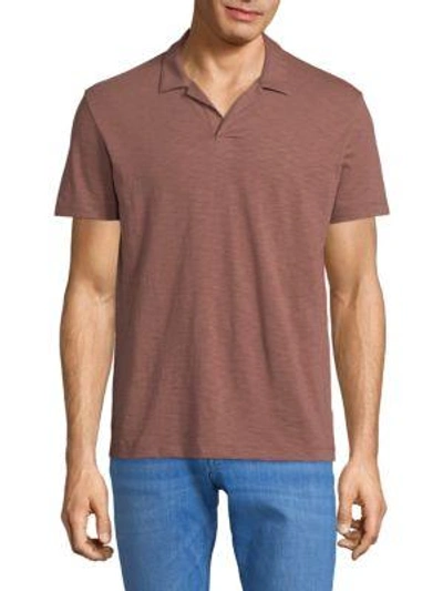 Theory Short-sleeve Cotton Polo In Galah