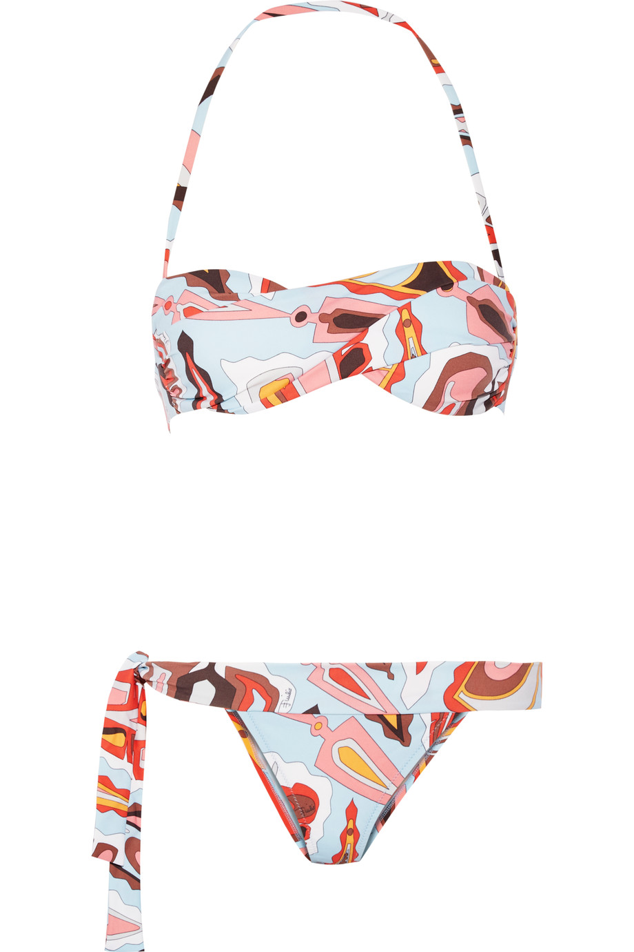 Emilio Pucci Printed Bandeau Bikini | ModeSens