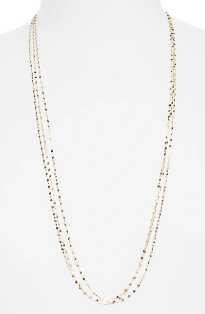 Lana Blake Three-strand Chain Necklace In 14k Gold, 30"l In Yellow Gold