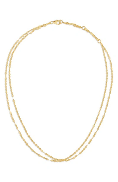 Lana Blake Two-strand Choker Chain Necklace In White/gold