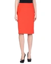 Armani Collezioni Knee Length Skirts In Red