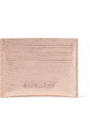 Givenchy Pandora Metallic Textured-leather Cardholder In Pink