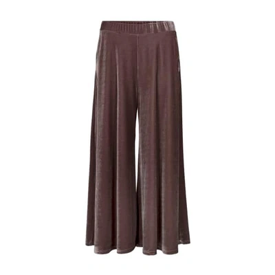 Paisie Velvet Culottes In Plum