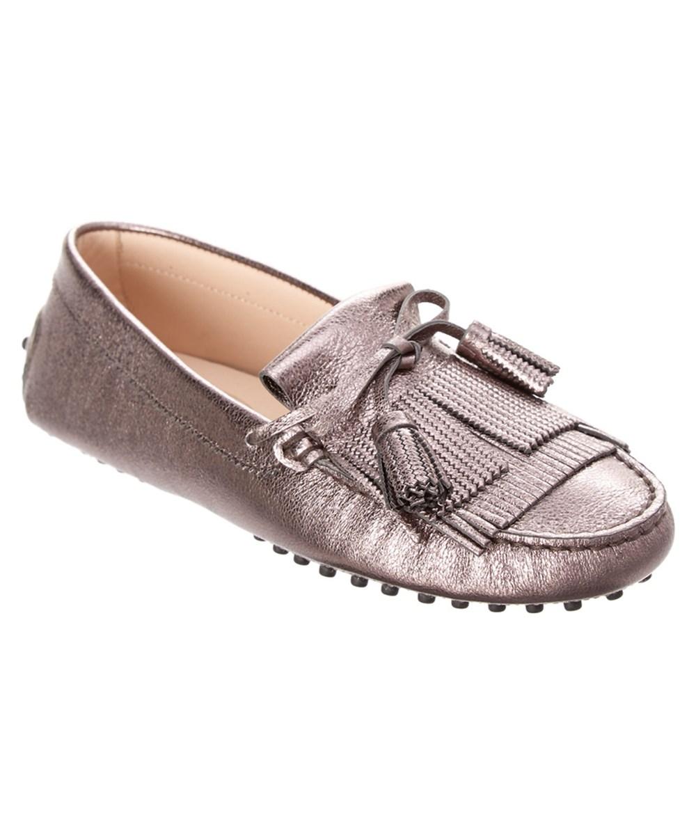 tod's leather driving shoes