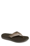 Teva Voya Flip Flop In Brown Nylon