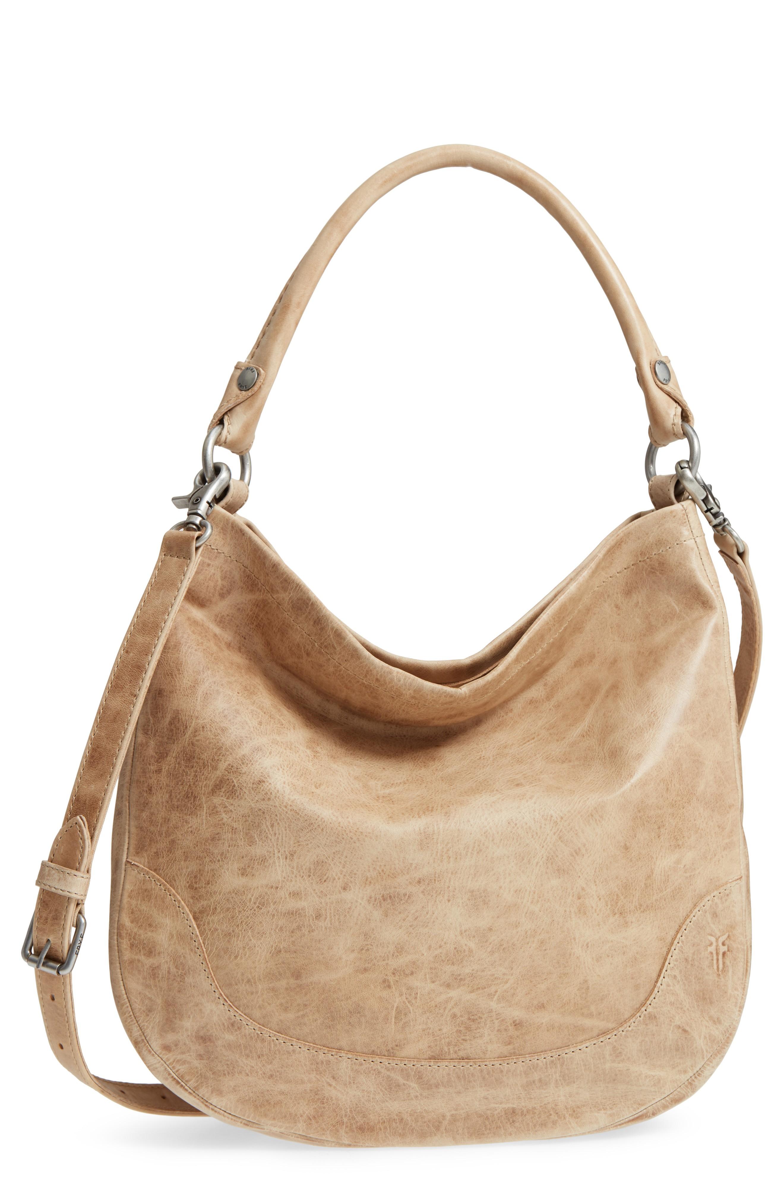frye melissa hobo beige
