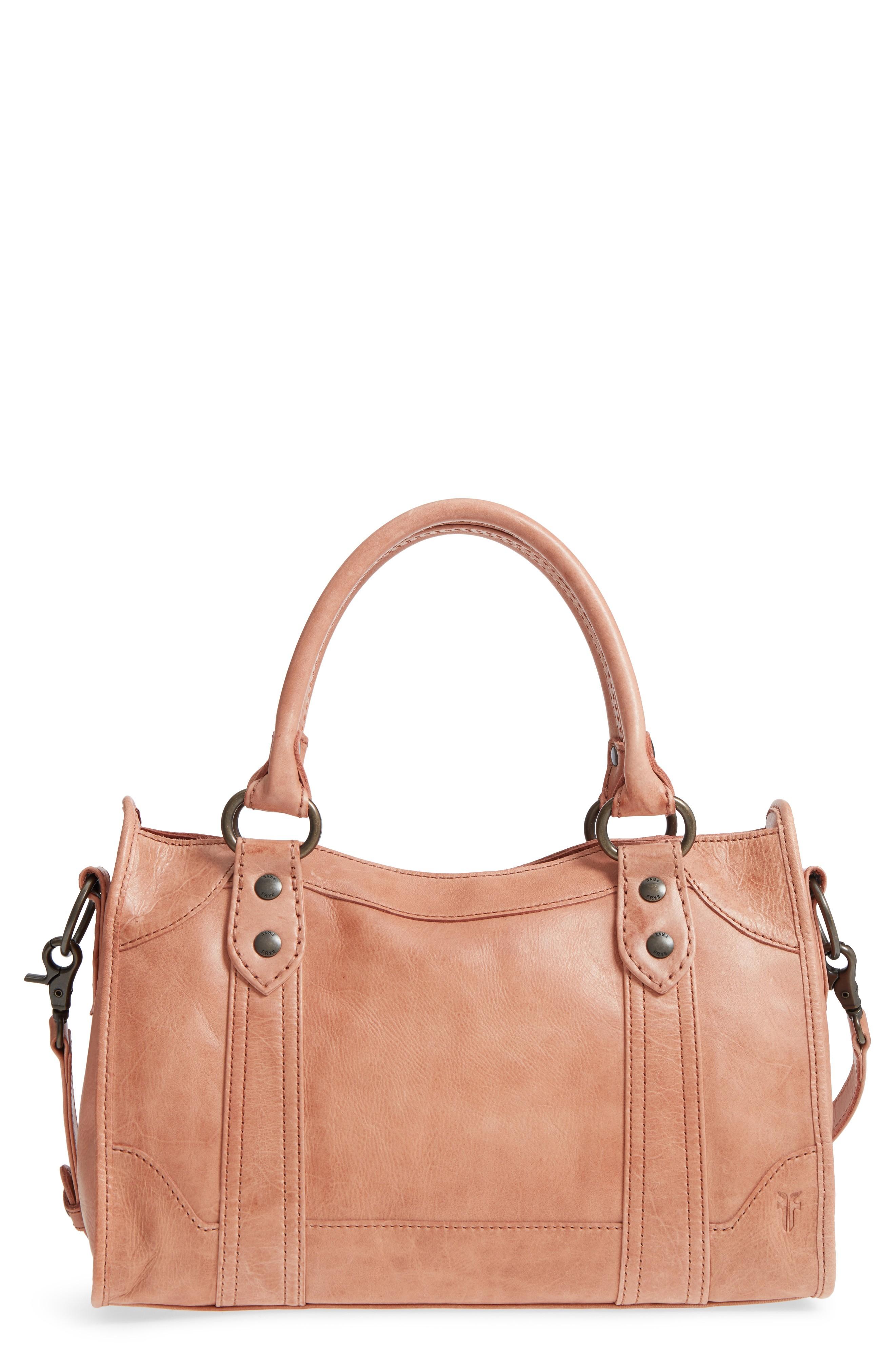 frye melissa leather satchel