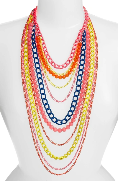 Adia Kibur Layered Link Necklace In Multi
