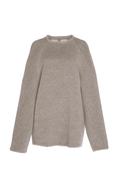 Martin Grant Alpaca And Wool-blend Sweater In Grey