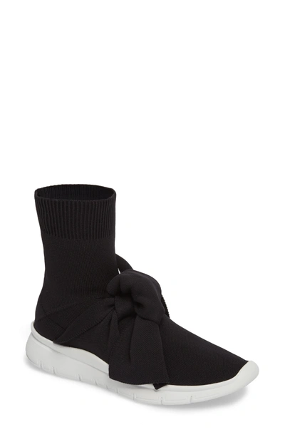 Joshua Sanders Knotted Sock Sneaker In Black