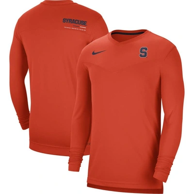 Nike Orange Syracuse Orange 2022 Coach Performance Long Sleeve V-neck T-shirt