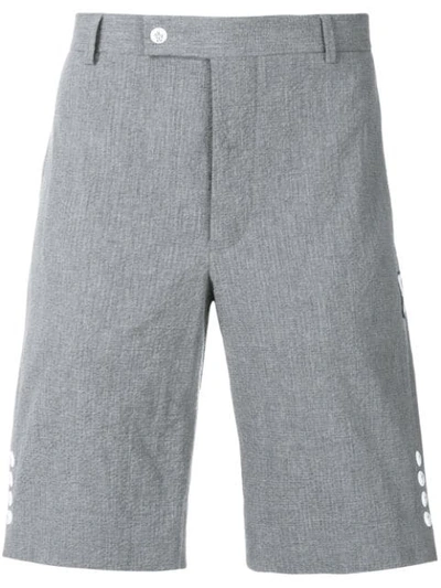 Moncler Side Button Tailored Shorts - Grey