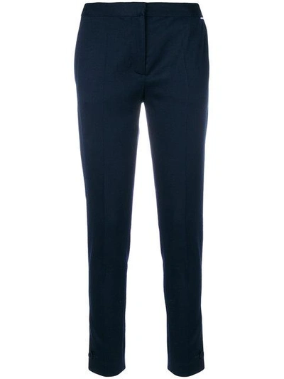 Styland Cropped Trousers In Blue