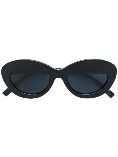 Le Specs Fluxus 48mm Cat Eye Sunglasses - Black