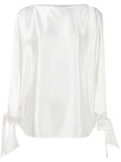 Gianluca Capannolo Tied Sleeves Blouse In White