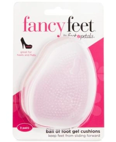 Foot Petals Fancy Feet By  Ball Of Foot Gel Cushions Shoe Inserts 3 Pairs In Clear