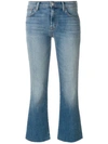 J Brand Selena Mid Rise Crop Bootcut Jeans In Light Blue