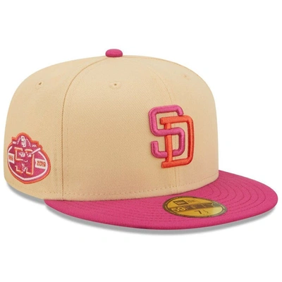 New Era Orange/pink San Diego Padres 50th Anniversary Mango Passion 59fifty Fitted Hat