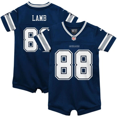 Nike Babies' Infant  Ceedee Lamb Navy Dallas Cowboys Game Jersey Romper