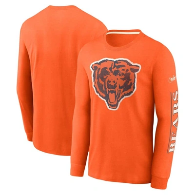Nike Orange Chicago Bears Fashion Long Sleeve T-shirt
