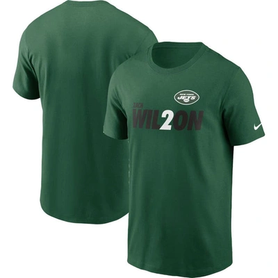 Nike Zach Wilson Green New York Jets Player Graphic T-shirt