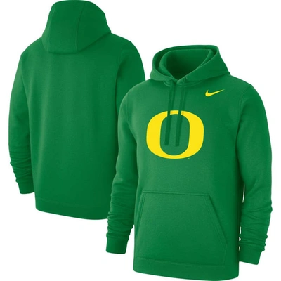 Nike Green Oregon Ducks Primary Logo Club Fleece Pullover Hoodie