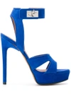 Givenchy Shark Lock Sandals - Blue