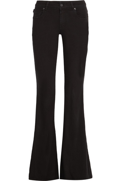 Tom Ford Woman Mid-rise Flared Jeans Black | ModeSens