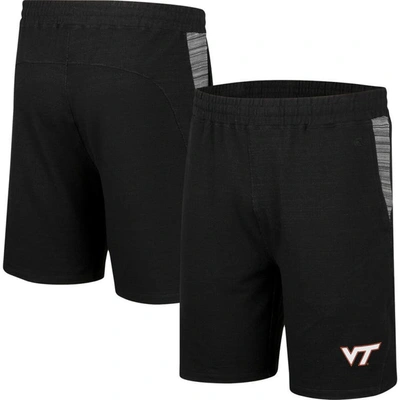 Colosseum Black Virginia Tech Hokies Wild Party Tri-blend Shorts