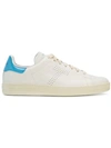 Tom Ford Warwick Perforated Full-grain Leather Sneakers In White