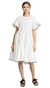 Ulla Johnson Rosemarie Embroidered Cotton-poplin Dress In Blanc