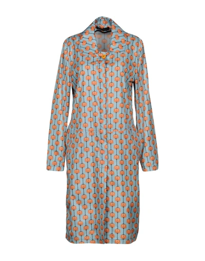 Alessandro Dell'acqua Overcoats In Sky Blue