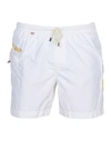 Mc2 Saint Barth Swim Shorts In White