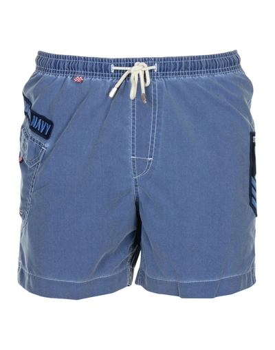 Mc2 Saint Barth Swim Trunks In Blue