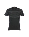 Roberto Cavalli Beachwear T-shirts In Steel Grey