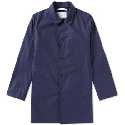 Norse Projects Thor Technical Poplin Jacket In Blue