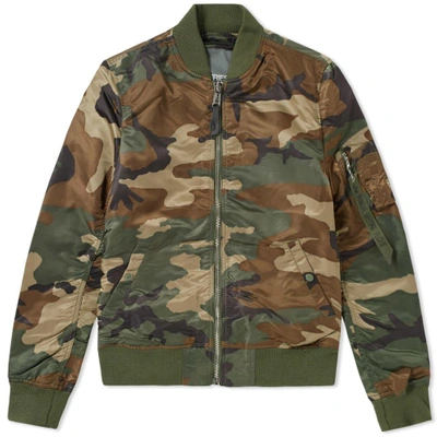 Alpha Industries Ma-1 Vf Lw Bomber Jacket In Green