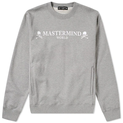 Mastermind Japan Mastermind World Logo Crew Sweat In Grey