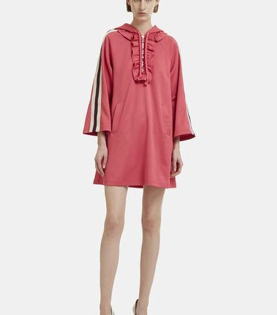 Gucci Hooded Sports Dress In Pink