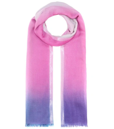 Loro Piana Summer Sunset Cashmere And Silk Scarf In Multicolor