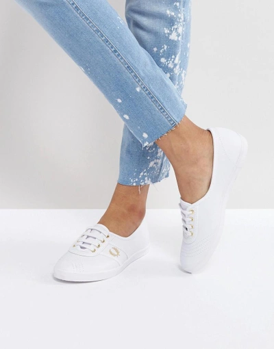 Fred Perry Aubrey Sneaker - White In White