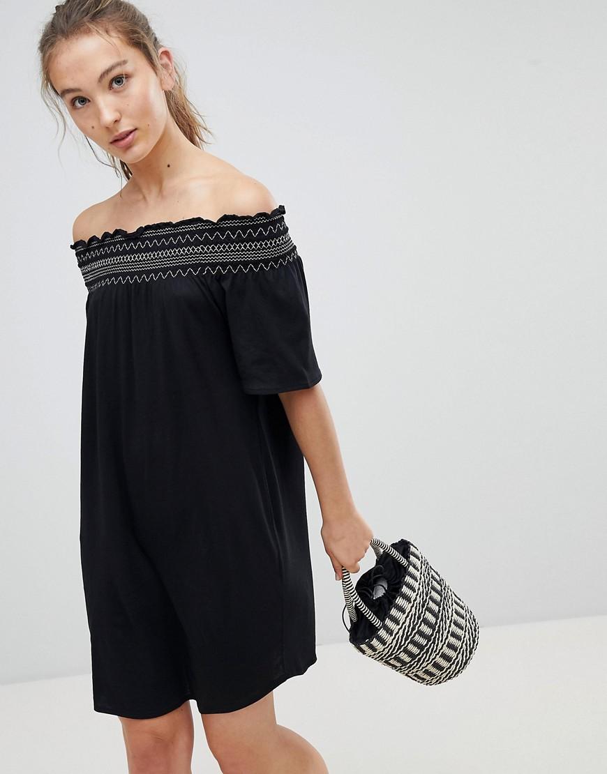 beach bardot dress