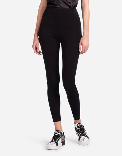 Dolce & Gabbana Leggings In Cashmere In Black