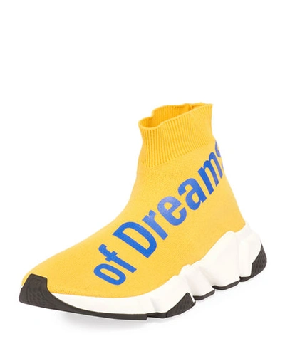 Balenciaga The Power Of Dreams Stretch-knit High-top Trainer