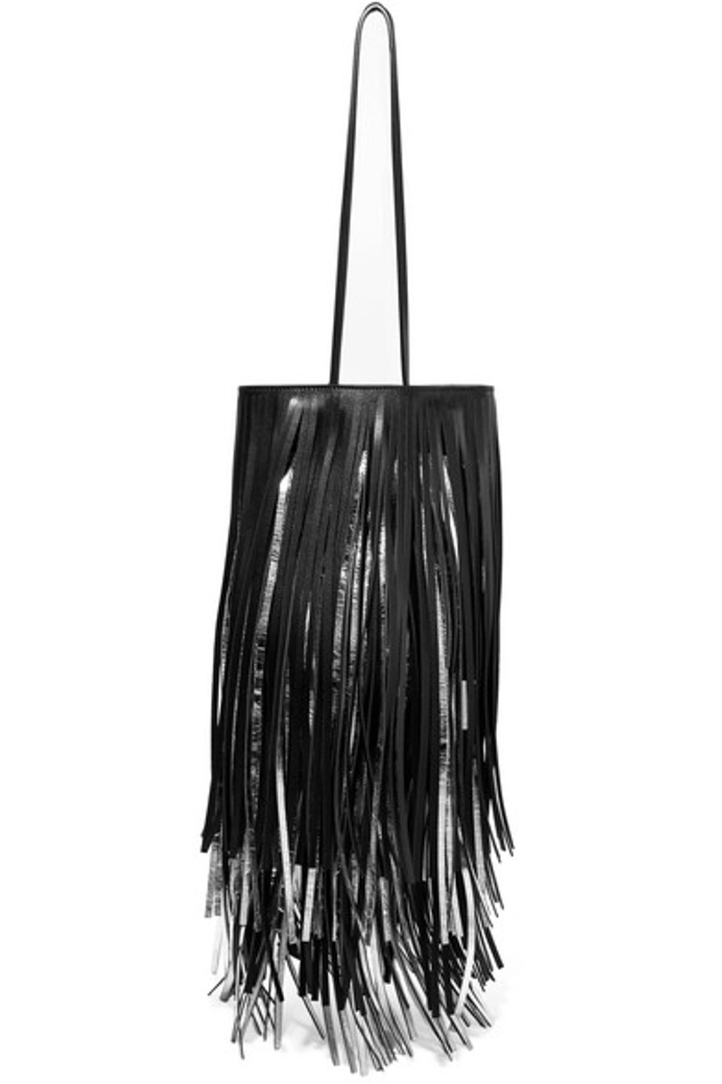Calvin klein fringe bag hotsell