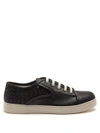 Bottega Veneta Dodger Lace-up Leather Trainers In Navy