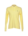 Lacoste Polo Shirts In Yellow
