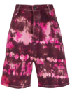 Ami Alexandre Mattiussi Denim Shorts In Pink